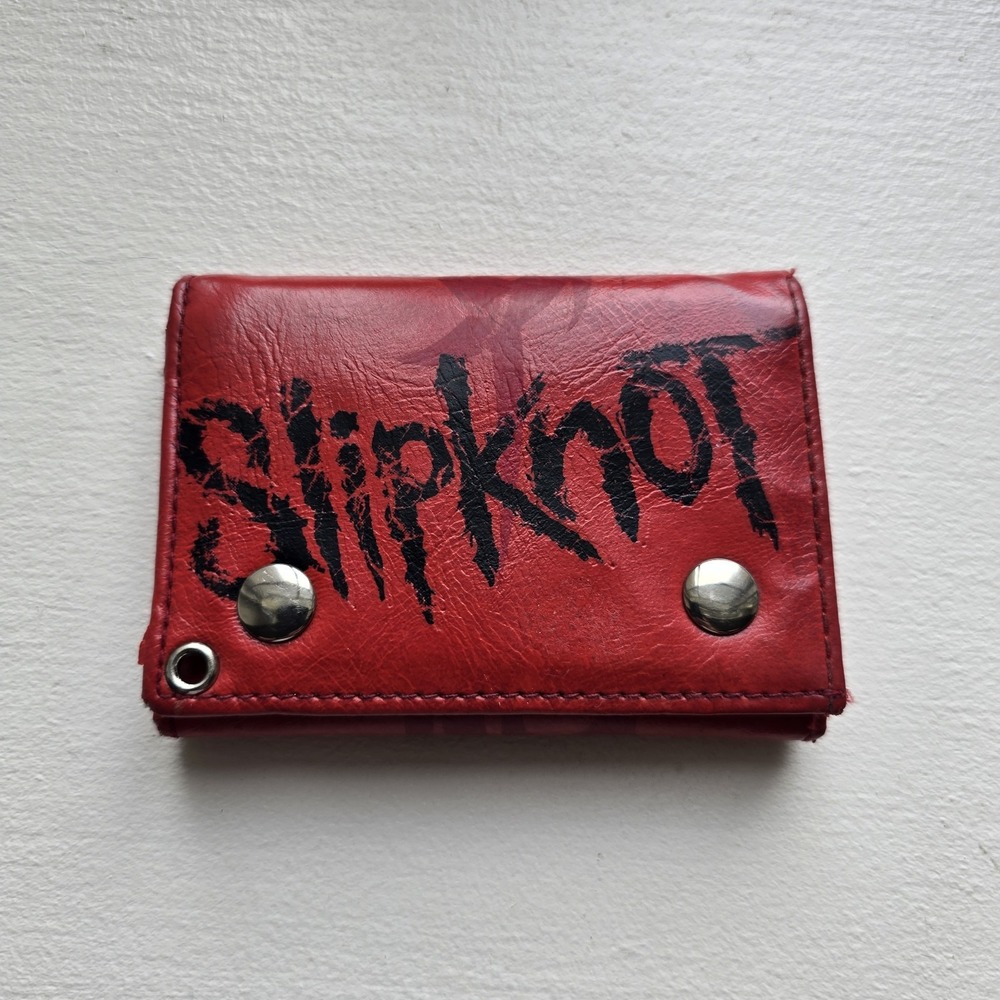 Official Slipknot Red Star Logo Hinge Chain Wallet Metal Band Merch (No Chain)